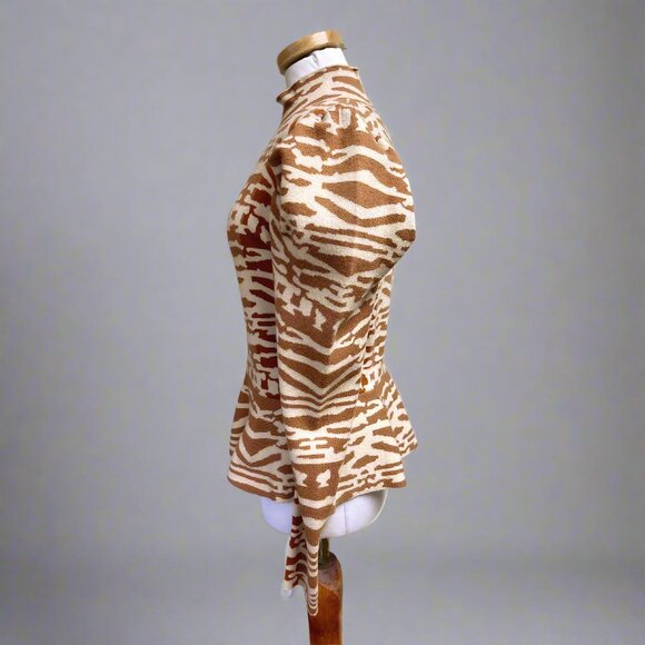 Ulla Johnson cinnamon Valentina Intarsia wool sweater, size S - Picture 5 of 6